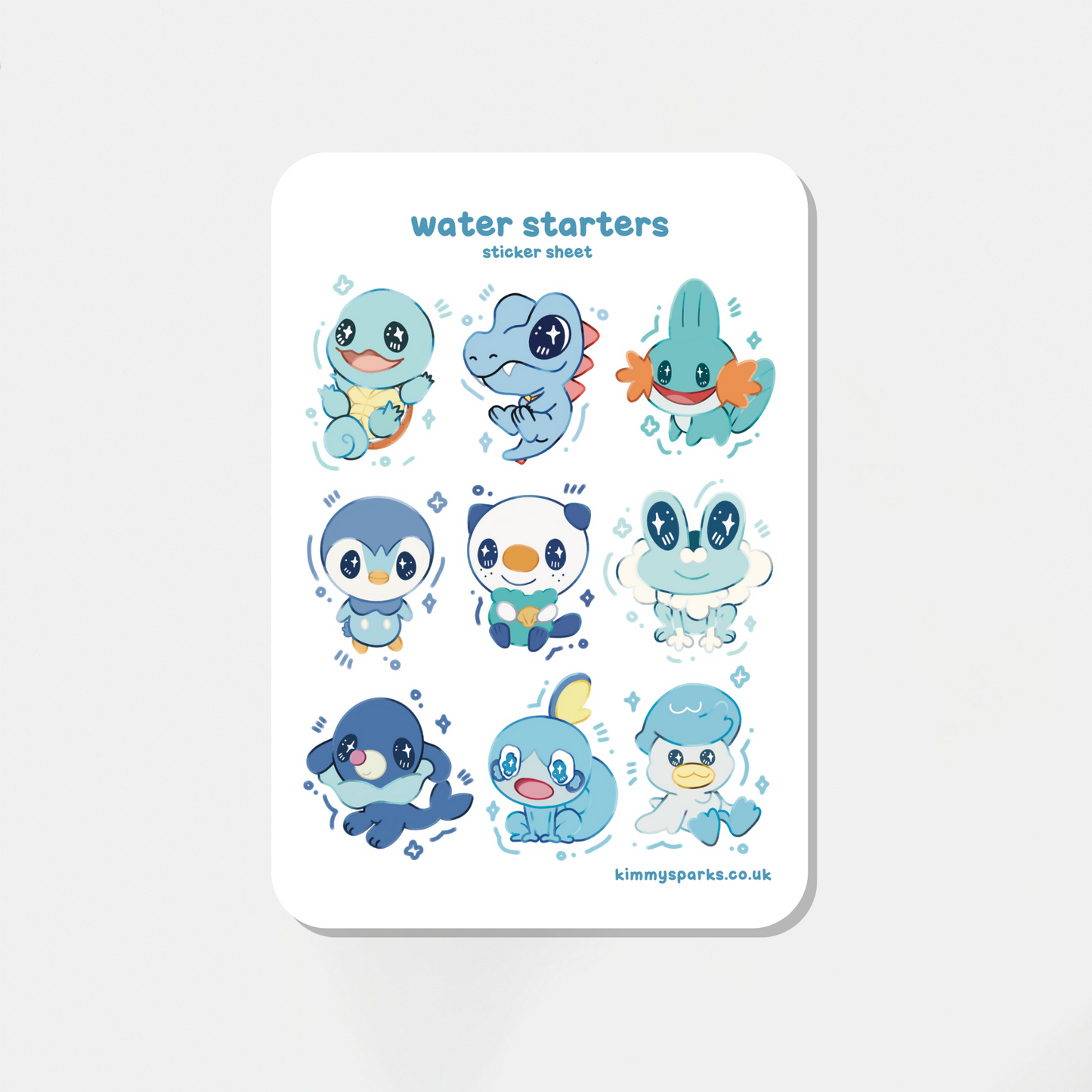 Water Sticker Sheet