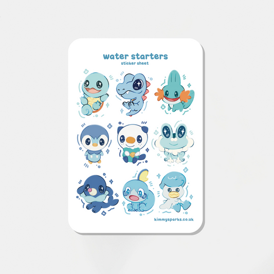 Water Sticker Sheet