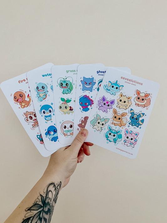 5x Sticker Sheets