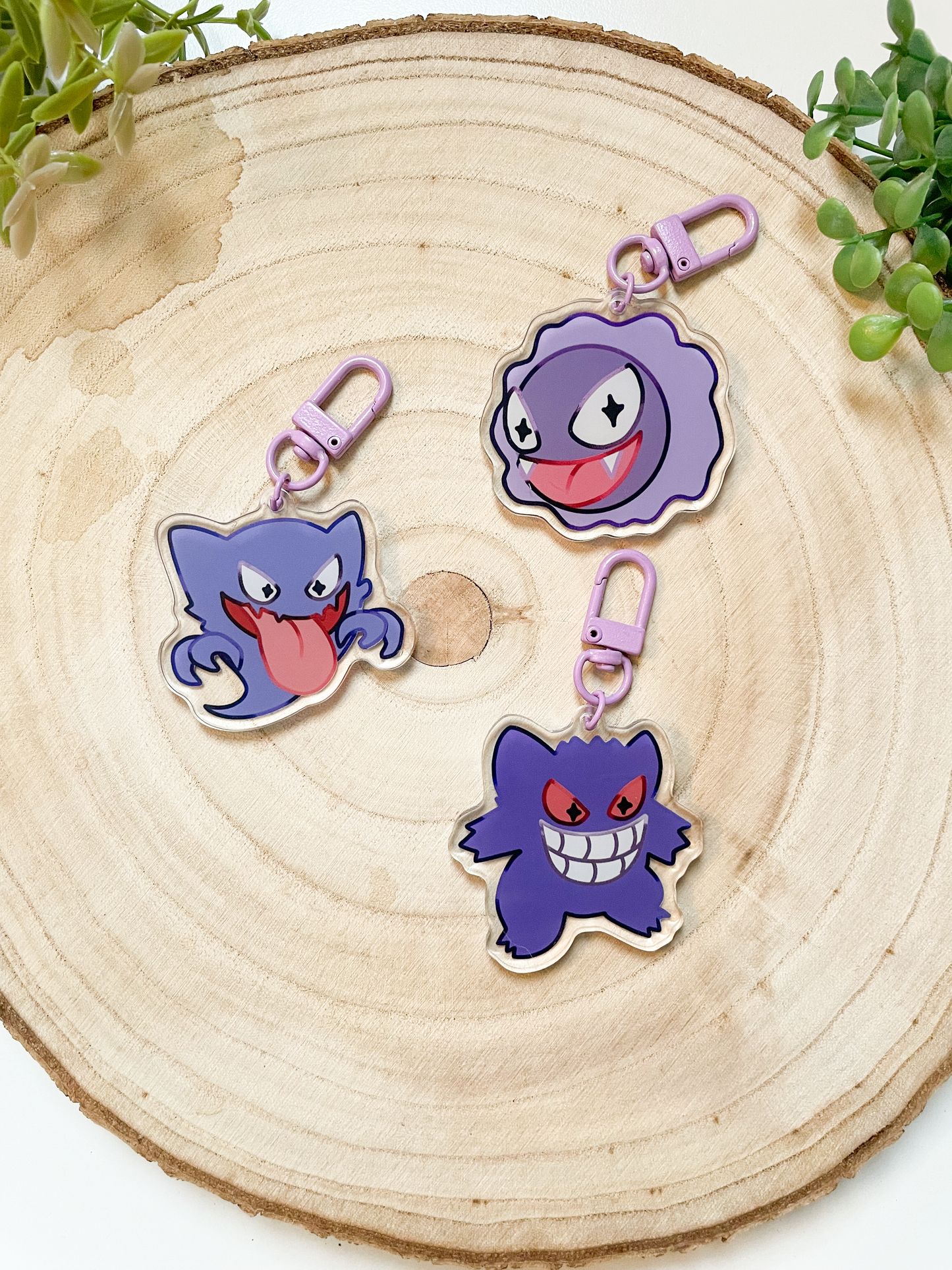 Gastly, Haunter & Gengar • [Keychain]