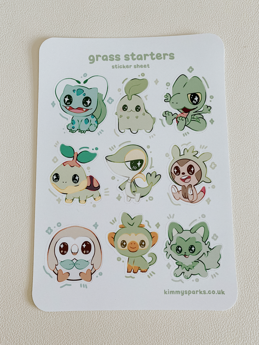 Grass Sticker Sheet